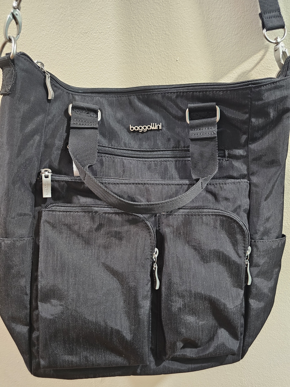 Baggallini Black Nylon Everyday Tote